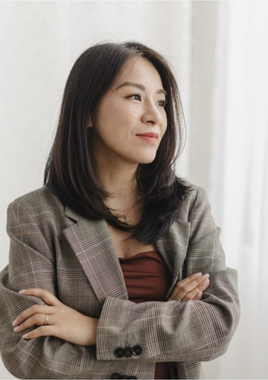 Portrait of Jara Nguyen in her studio